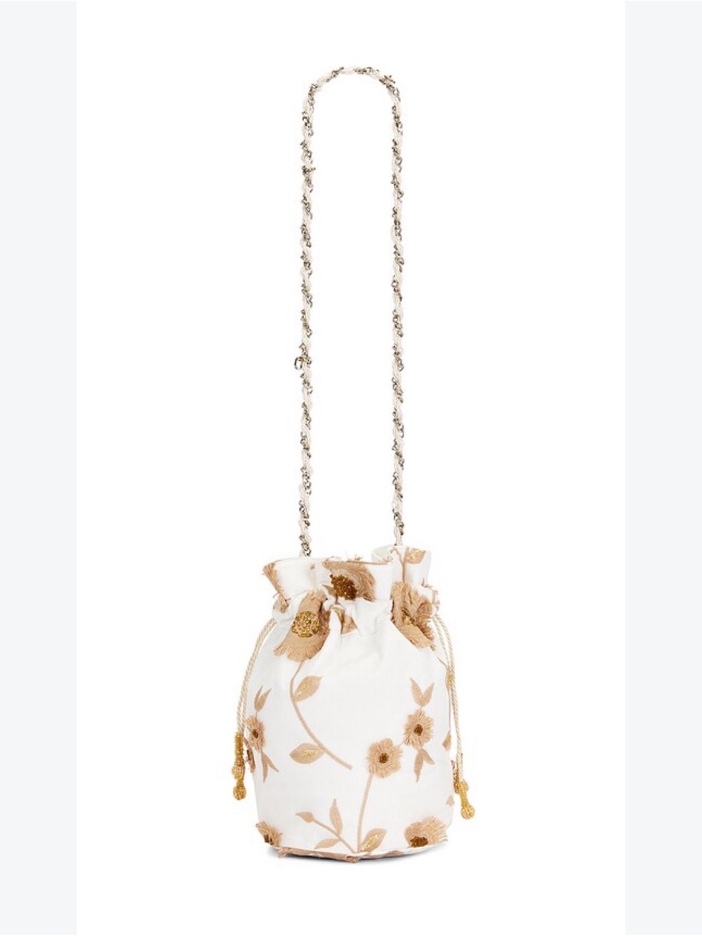 PatBo X Nannacay Amarilis Bag in Off White & Beige Limited Edition